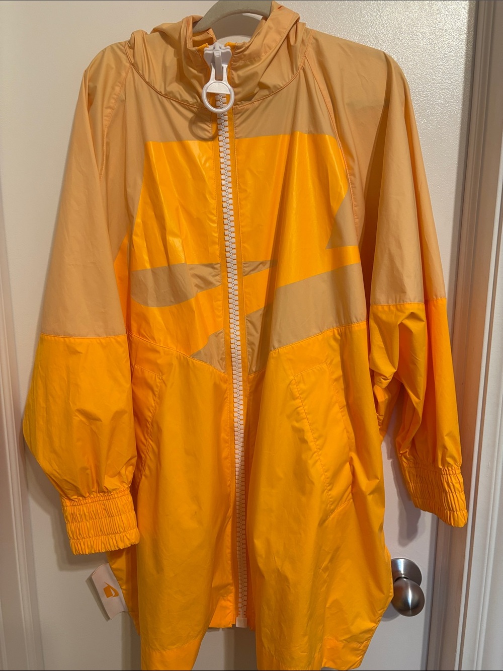 Nike Two-Tone Yellow Hooded rain Jacket